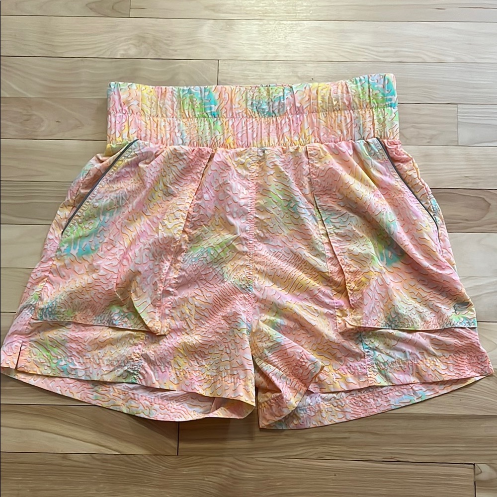 FABLETICS ultra high waisted piped nylon Colorful Women's Shorts